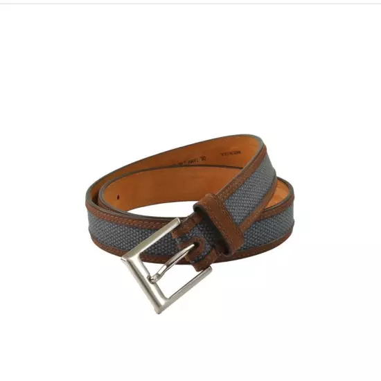 Lejon Oil Tanned Nu-Buck Back Nine Belt in Tan Sz 34