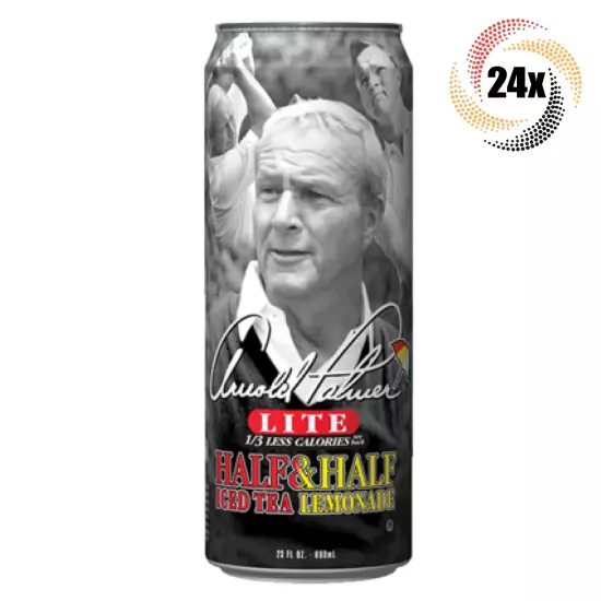 24x Cans Arizona Arnold Palmer Lite Half & Half Iced Tea Lemonade Flavor | 23oz