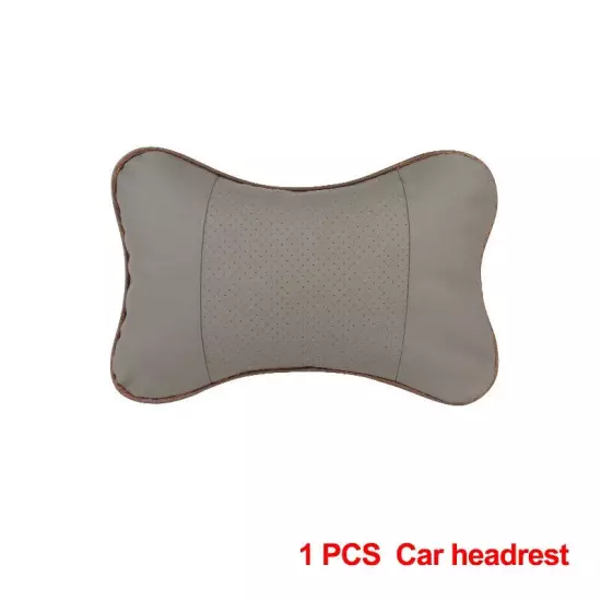 Car Neck Pillows Both Side Pu Leather 1pcs Pack Headrest For Head Pain Relief Fi