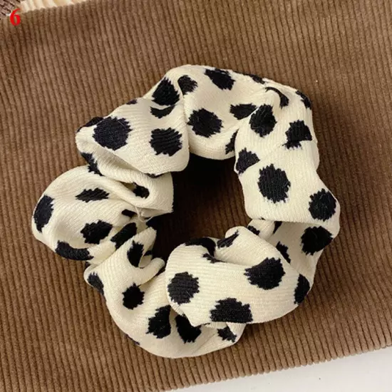 Polka Dot Hair Tie Zebra Pattern Hair Rope Scrunchies Ponytail Holder Hairband ❀