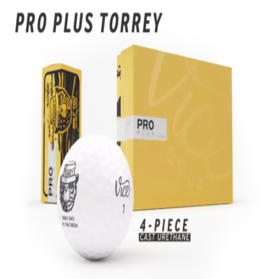 Vice Pro Plus Torrey Golf Balls 1 Dozen Sealed, 12 Balls, Torrey Pines Edition