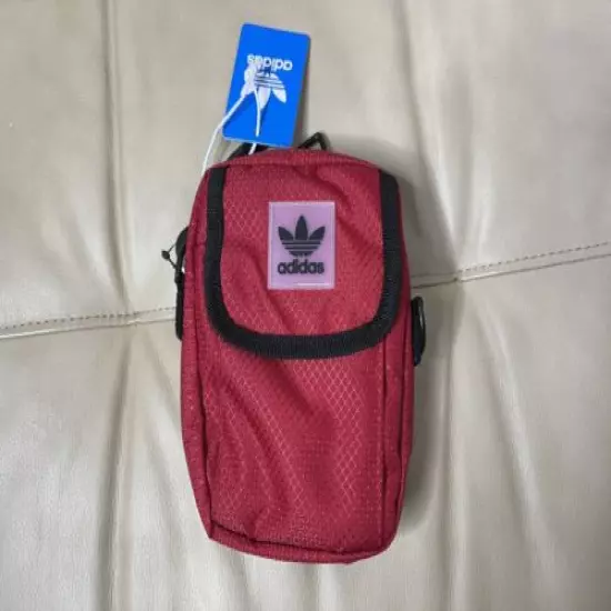 Adidas Originals Red Black Utility Festival Crossbody Bag NWT