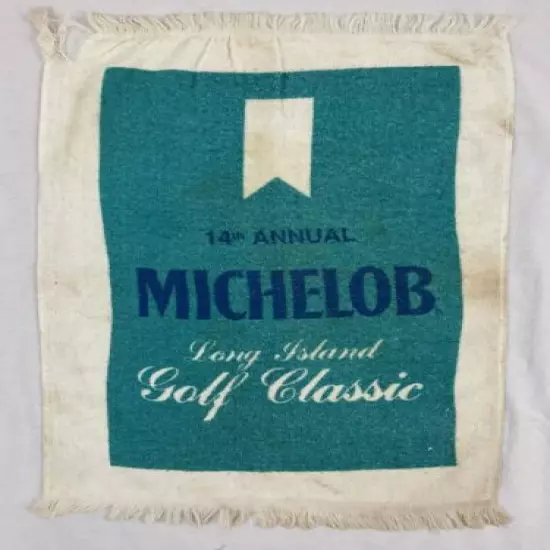 RARE 14th Annual Michelob Long Island Golf Classic Collectible Golf Towel