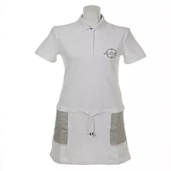 NWT Golfino Ladies Pique UV Dress w Shorts 2339424 100 White Sz 2 6 8 10 12 14 