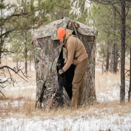 Hunting Blind Chair 360 Swiveling Stool with Backrest Deer Turkey Duck Hunt Seat