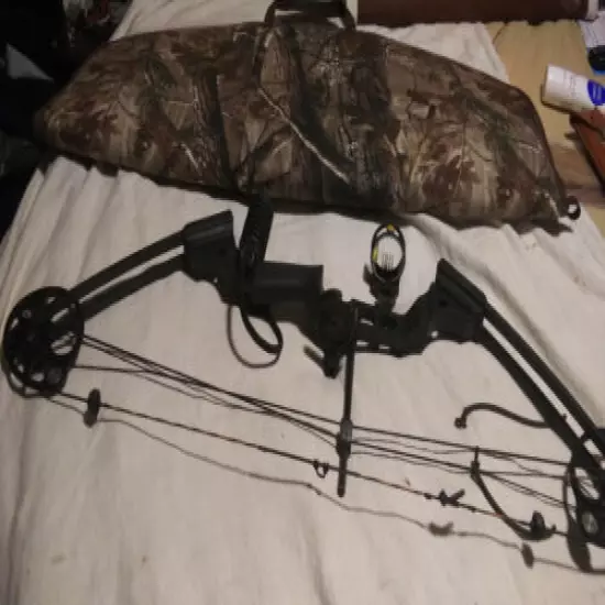 Rh mission venture compound bow by mathews 31"draw WITH NEET CAMO SOFT CASE USA