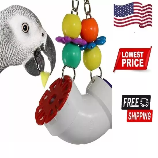 Super Bird Creations SB751 PVC Forager Bird Toy, Medium/Large Bird Size, 3” x 5”