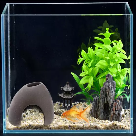 Aquarium Decorations Ceramic Cave,Betta Fish Tank Accessories for Betta Fishes S