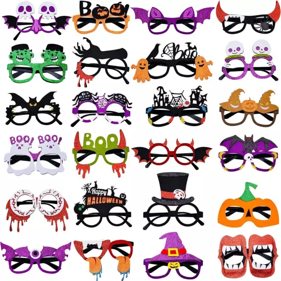 Garma 24 Pcs Halloween Glasses for Kids, Party Favors Plastic... 