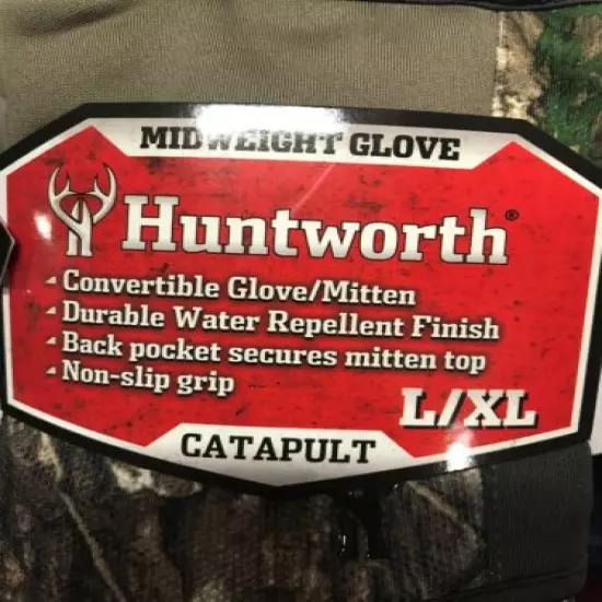 New HUNTWORTH Catapult Midweight Glove/Mitten Size L/XL Water Repellent Non Slip