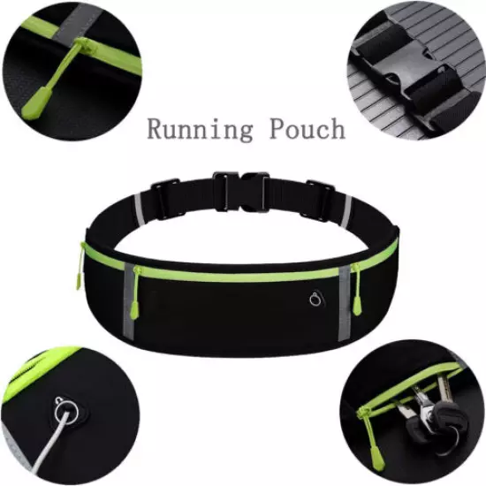 Men Women Sport Belt Waist Fanny Pack / Key Cash Cards Phone Large Capacity Bags