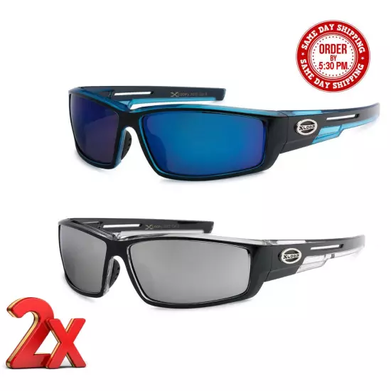 As Seen On TV HD Vision Xloop UV400 Filter Sunglasses 2 Pairs, Eliminate UV Rays