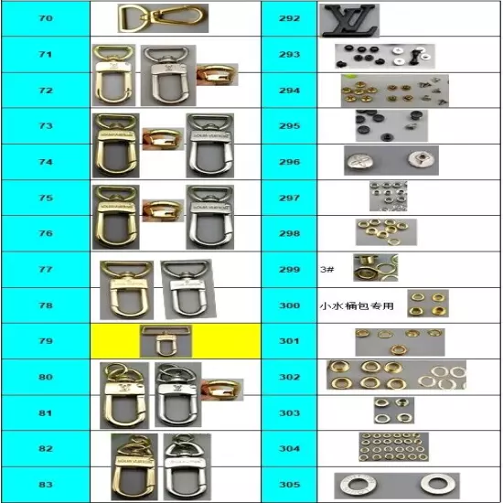 Hardware Repair Fix Zipper Buckle Clasps Screws Leathercraft Studs Rivets Tacks