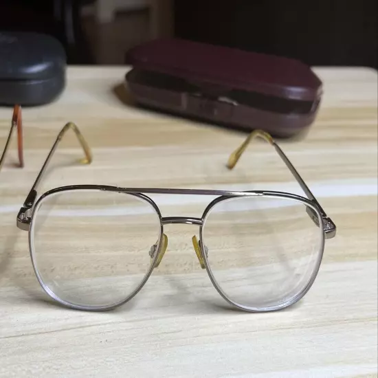 Eyeglasses Vintage/Used Gold Frame, Two (2)