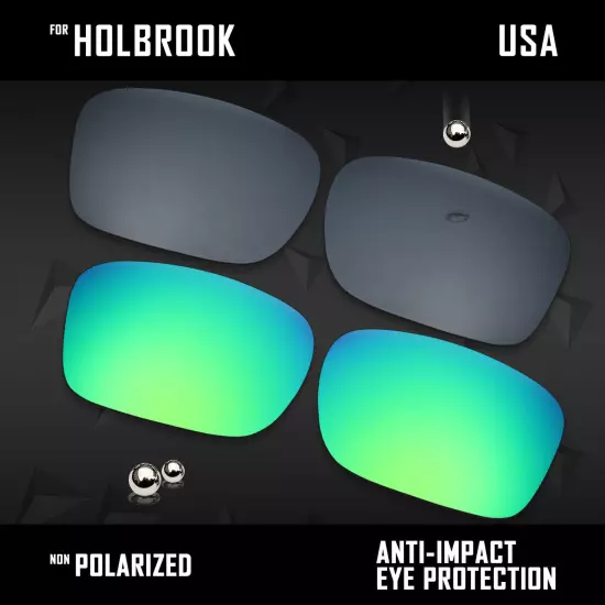 Anti Scratch Polarized Replacement Lenses for-Oakley Holbrook OO9102 Options