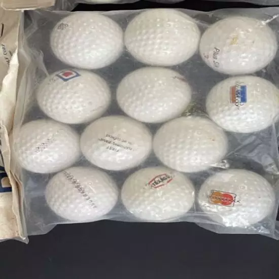 Vintage Royal Golf Corp Balls (24) xxxxx out Visa MC Plus Six Texaco Chevron