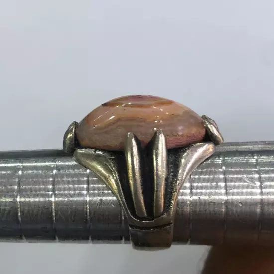 Men Silver Ring 925 Sterling Yemen Agate Aqeeq خاتم عقيق سليماني عين ايراني