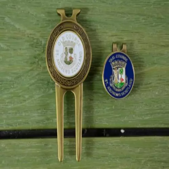 Old Course St. Andrews Scotland Golf Course Ball Divot Tool & Marker