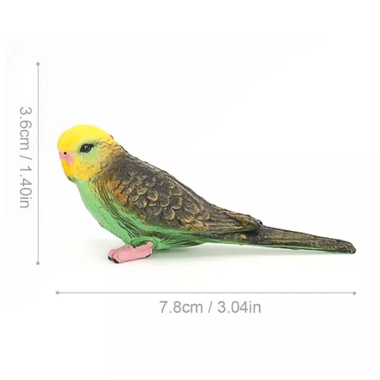 Parrot Animal Mod Budgie Parrot Bird Figurine Parakeet Birds Garden Orname D1P0