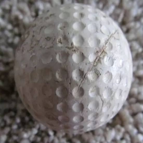 VINTAGE POST WAR CHAMPIONSHIP GOLF BALL SEVERAL CUTS & WEAR INTERESTING NAME