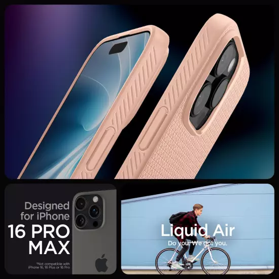 Spigen [Liquid Air] Phone Case for iPhone 16 Pro Max / 16 Pro / 16 / 16 Plus