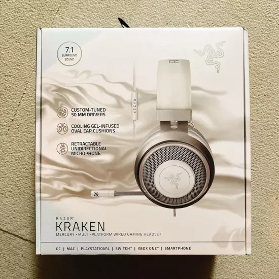 Razer KRAKEN Headphones White Bluetooth Wireless Gaming Headset JP