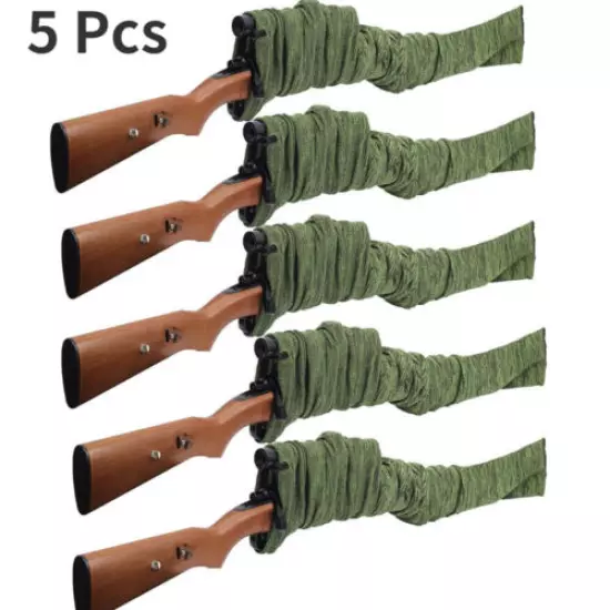 5 Pcs Tactical 54'' Gun Sock Rifle Shotgun Sleeve Hunting Gun Storage Case Pouch