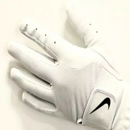 NEW Nike JUNIOR S/M/L Left Handed GOLF GLOVE Pearl White Dura Feel *US SELLER