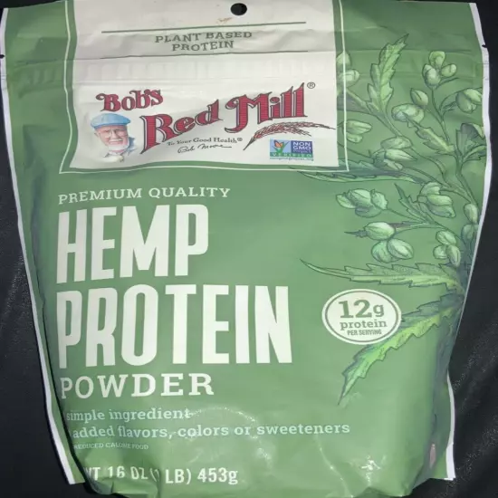 Bob s Red Mill Hemp Protein Powder 16 oz 453 g bb 2/2026