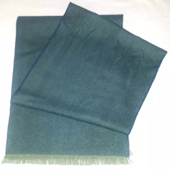 Alpaca to Apparel blue-green baby alpaca scarf 12"x75"