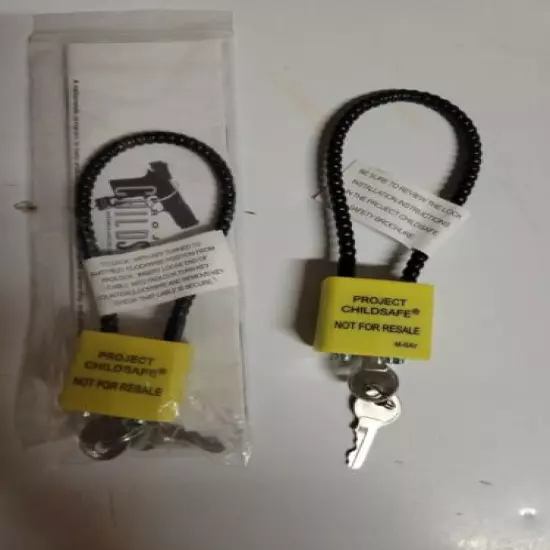 Project Childsafe Gun Lock Lot Of 2