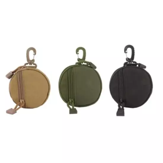 Multifunction Round Bags Tactical Wallet Card Hunting Bag Key Holder Money Pouch