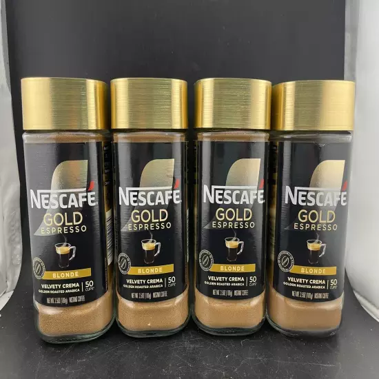 4 Pack - NESCAFÉ Gold Espresso Blonde, Instant Coffee, 3.5 oz SHIPS NEXT DAY