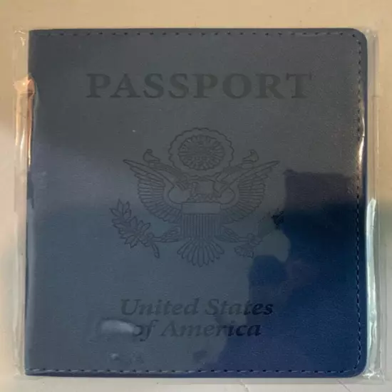 Lot of 2 US Passport Holders Blue New F3