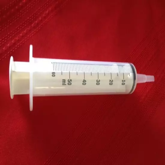  60cc / 50ml Silicone O-ring Syringe Catheter Tip 60cc - Handfeeding New Pricing