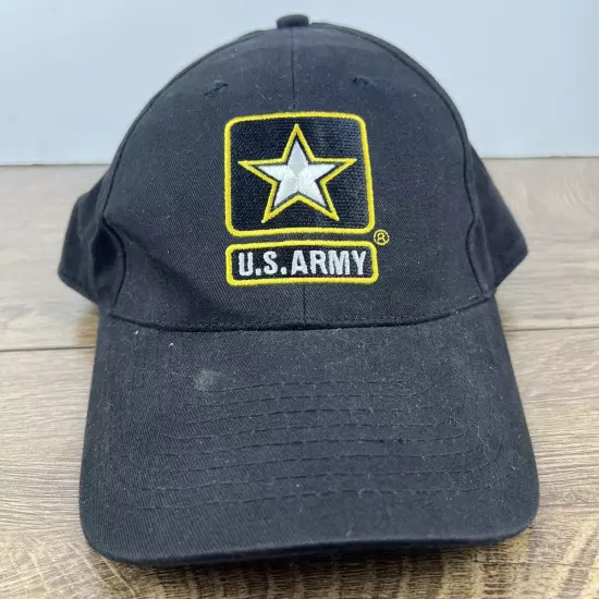 US Army Hat United States Army Black Hat Adjustable Adult Size Hat Black Cap