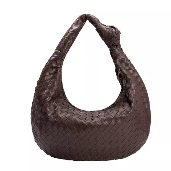 Melie Bianco Katherine Brigitte Satchel Oversized Edition Woven Knot Bag ANTHRO!