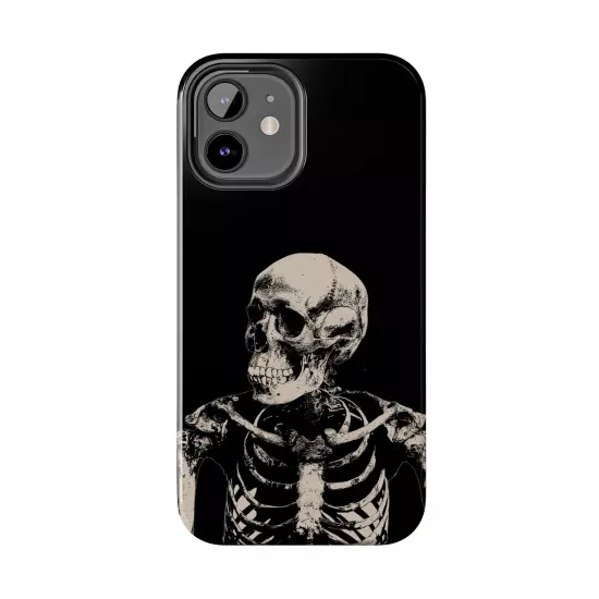 Dark Skeleton Skull Tough iPhone & Samsung Galaxy Cases Cover, Gift For Men