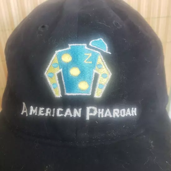 American Pharoah Hat Triple Crown Champion Cap 2015 Jockey Thoroughbred Racing