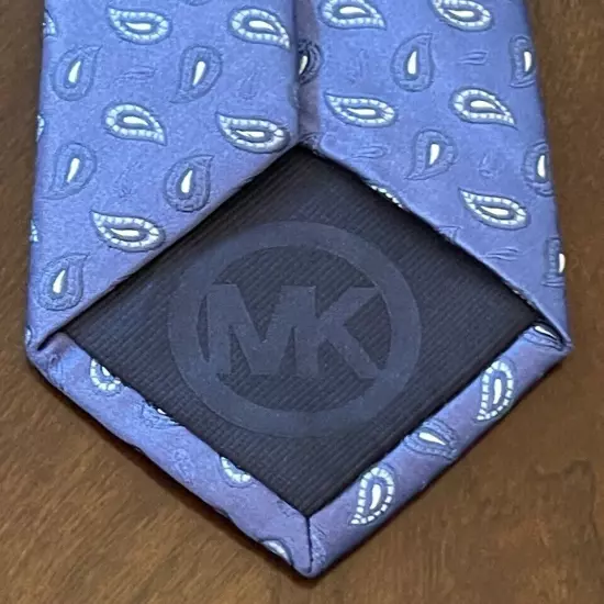 Michael Michael Kors Blue 100% Silk Men’s Neck Tie Made In China