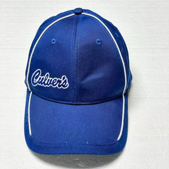 Culver's Employee Cap Hat Men's One Size Blue Butter Burgers Strapback