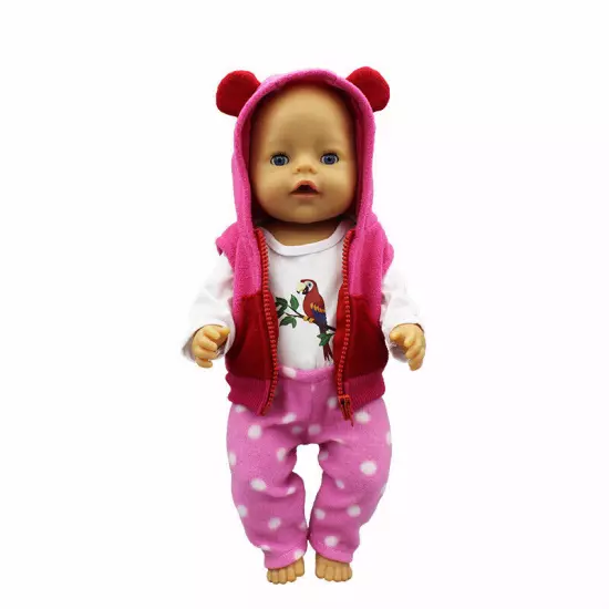 Newborn Baby Clothes 3PCS/Set Dolls Outfit for 14~16 inch Reborn Boy&Girl Dolls