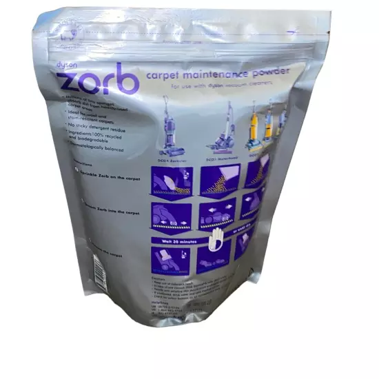 Dyson Zorb Carpet Maintenance Cleaner Powder 26.5 oz. NEW Sealed