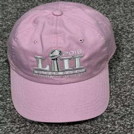 2018 SUPERBOWL LII EL DORADO RESORTS SUPER BASH CAP COLOR PINK GOOD CONDITION 