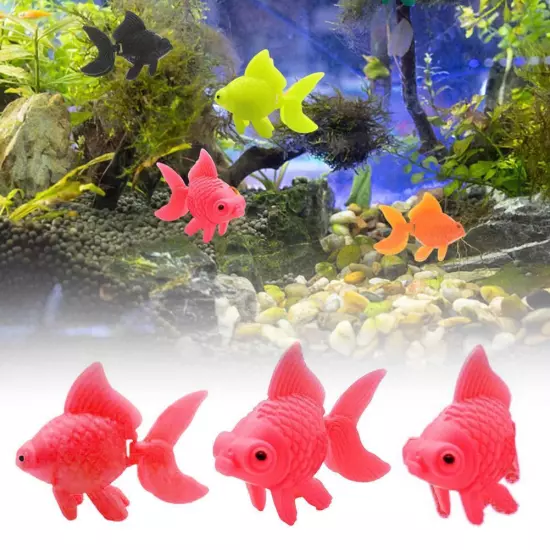 Fish Tank Aquascape Will Simulate Swimming Plastic Fish 3pcs Model Hot