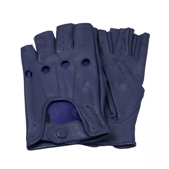 Fingerless 100% Genuine Leather Driving Gloves Chauffer Swift Wears