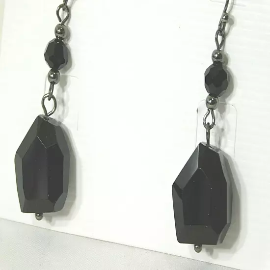 Gorgeous Lia Sophia "SWANK" Dangle Earrings, Glass Beads, NWT 