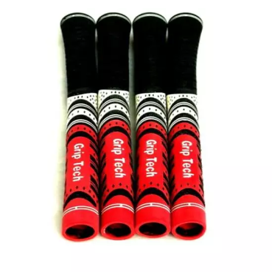 1 NEW Grip-Tech MULTI COLOR golf grip - BLACK WHITE RED - Standard Size