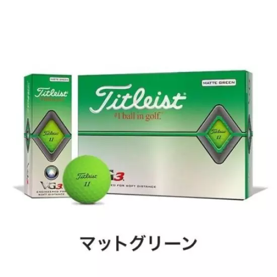 Titleist VG3 Golf Ball 2020 Model 1 Dozen 12 Balls green T3026S