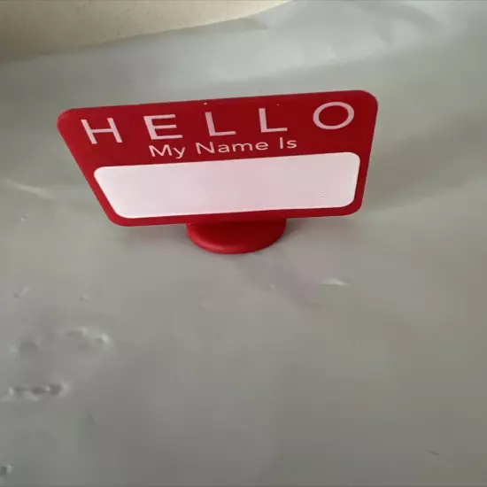 30 Reusable Dry Erase Write-On "HELLO My Name is..." Name Tag Place Cards